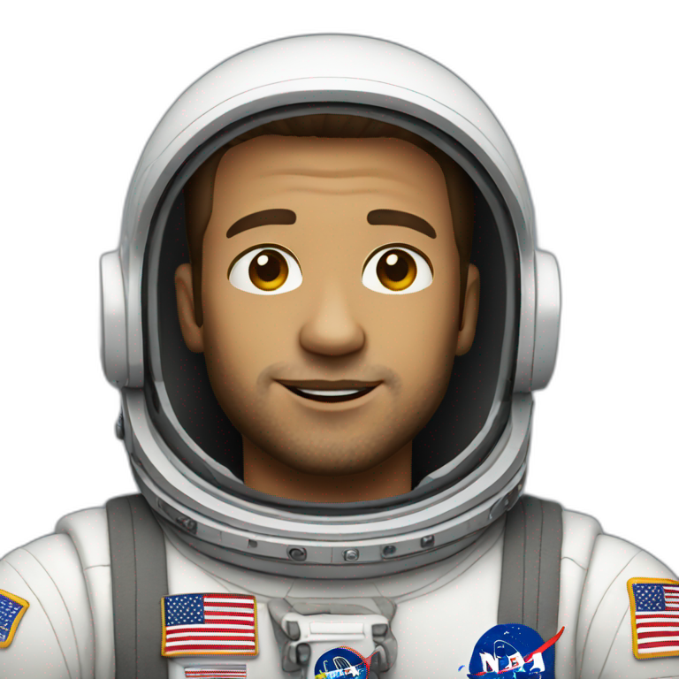 white male astronaut emoji