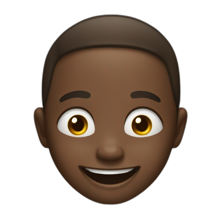 african boy laughing emoji