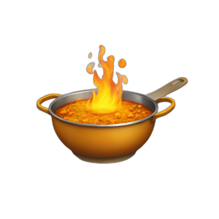 Curry on fire emoji