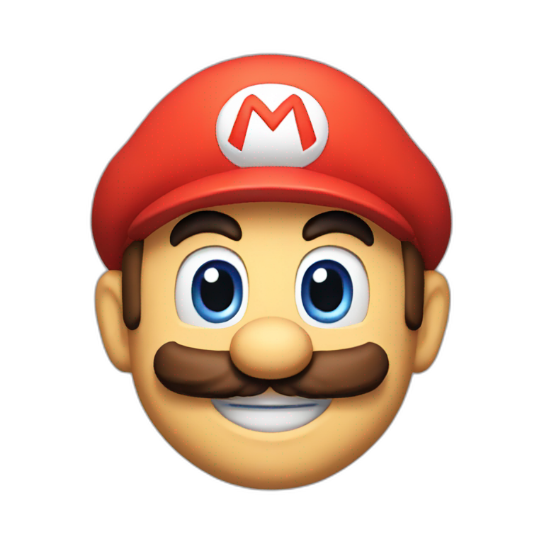 Mario happy emoji
