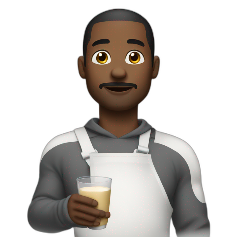 nigga dad with milk emoji