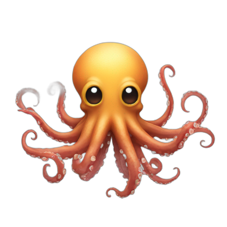 Exploding Head octopus emoji