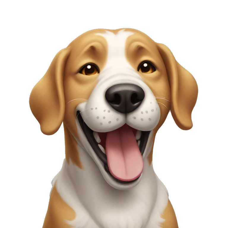 Laughing dog  emoji