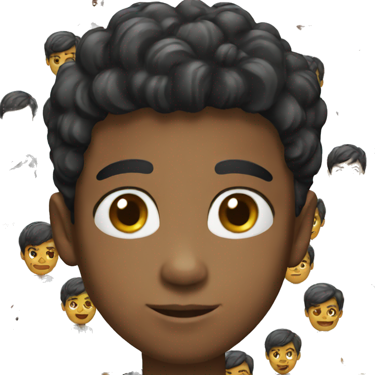black haired boy emoji
