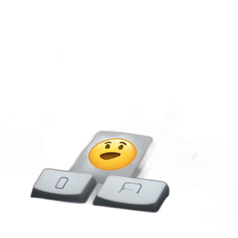 printing on keyboard emoji