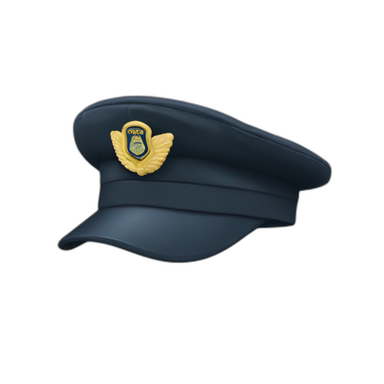 Military police cap emoji