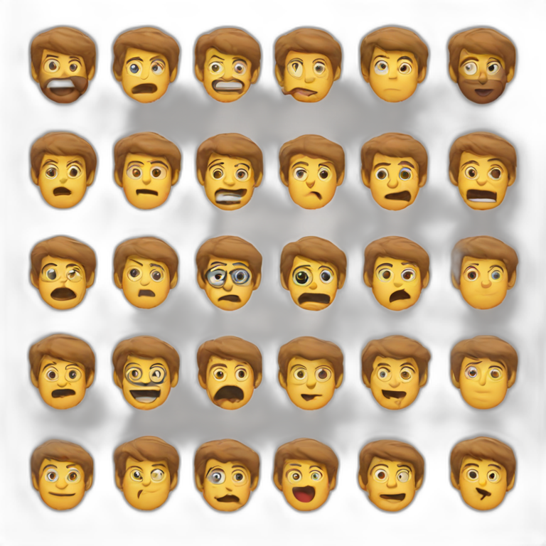 exaggerated UI emoji