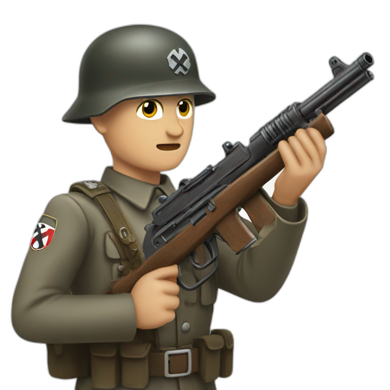 nazi-soldier-with-gun emoji