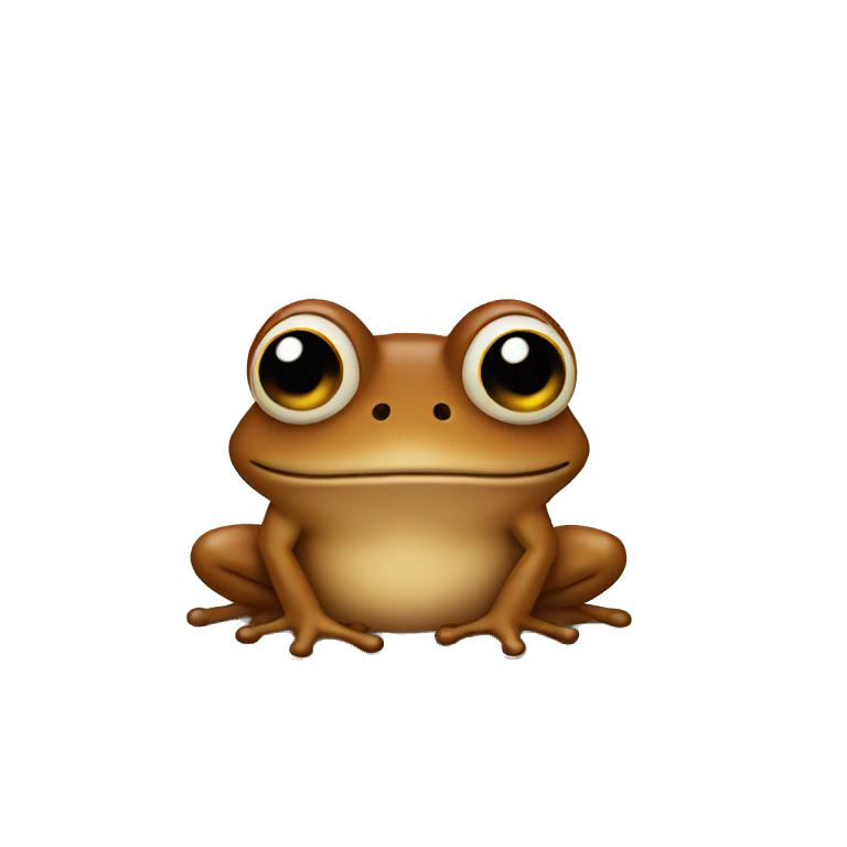 brown frog emoji