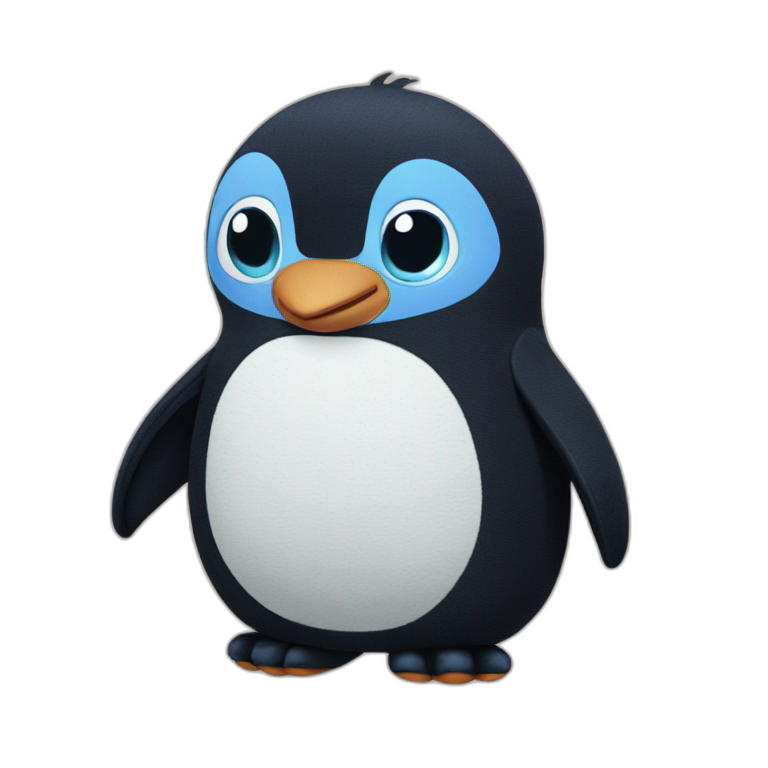 Pingüino stitch emoji