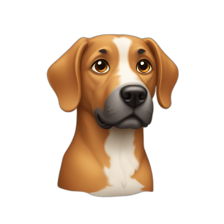 Dog on Adobe illustrator emoji