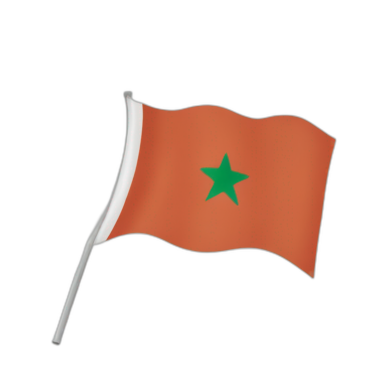 Waving morroco flag emoji