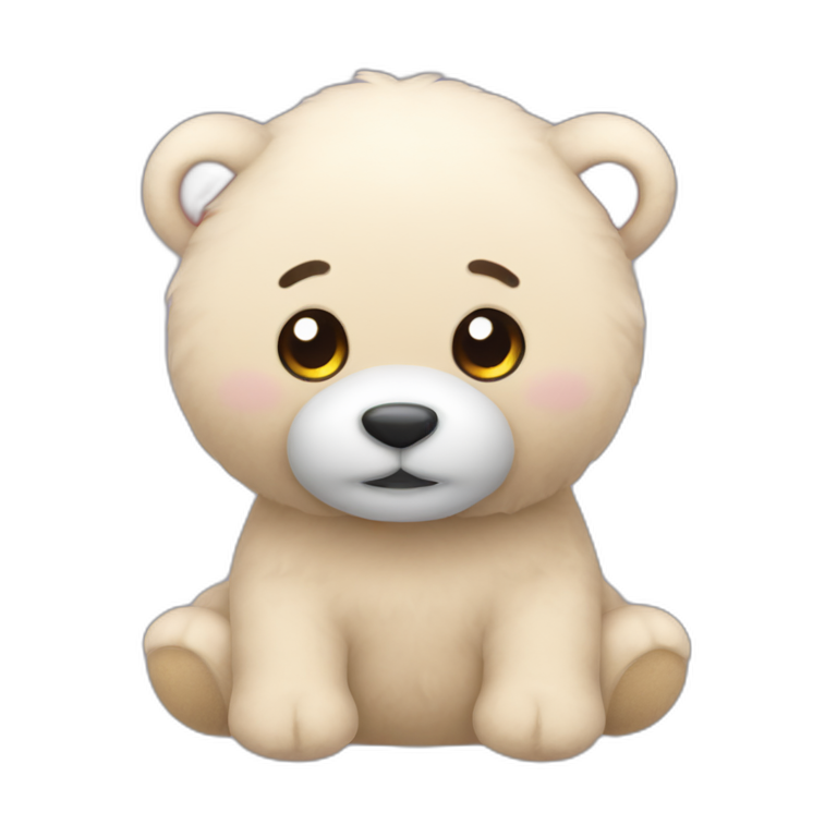 Cute cuddly toy emoji