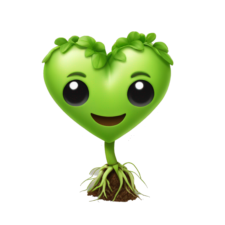 heart shape sprout emoji