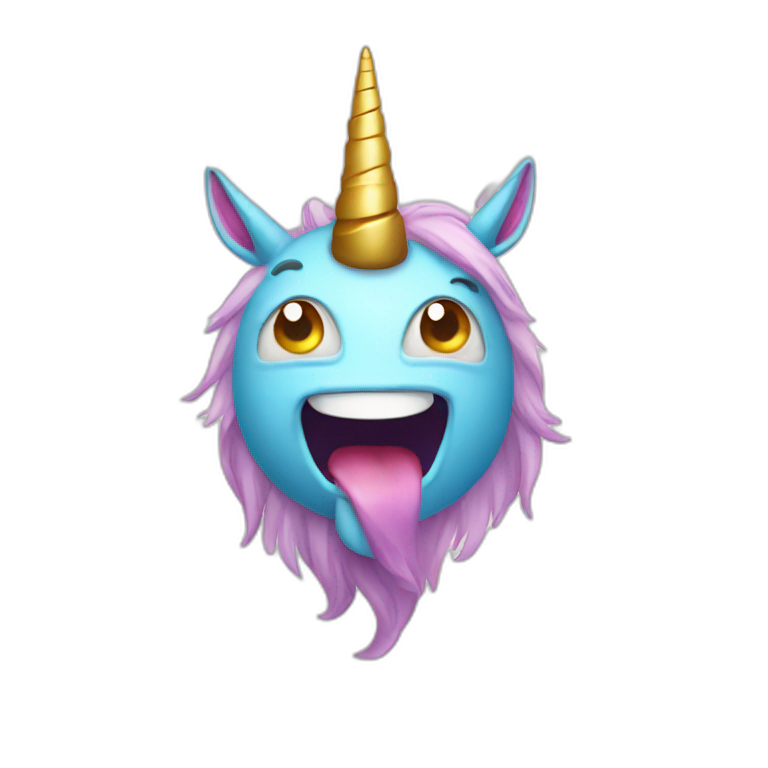 happy unicorn cyclop emoji