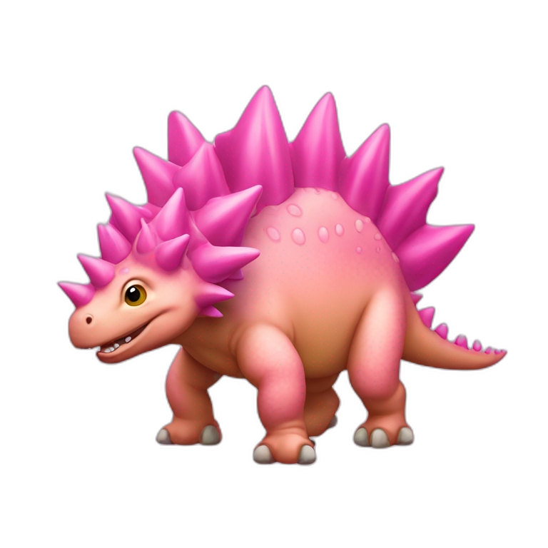 pink stegosaurus emoji