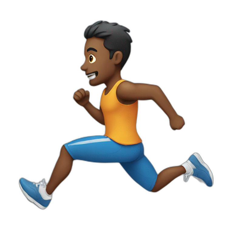 Man running emoji