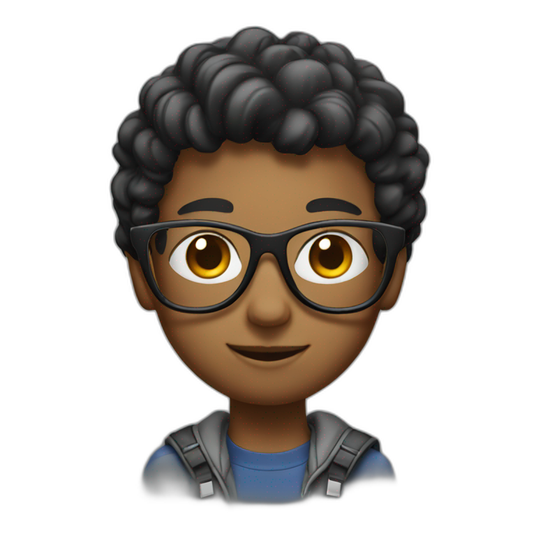 specs boy with mic  emoji