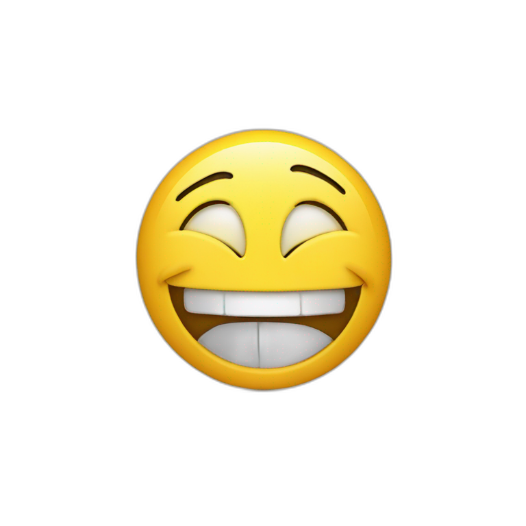 smiley qui rit et pleure en meme temps emoji