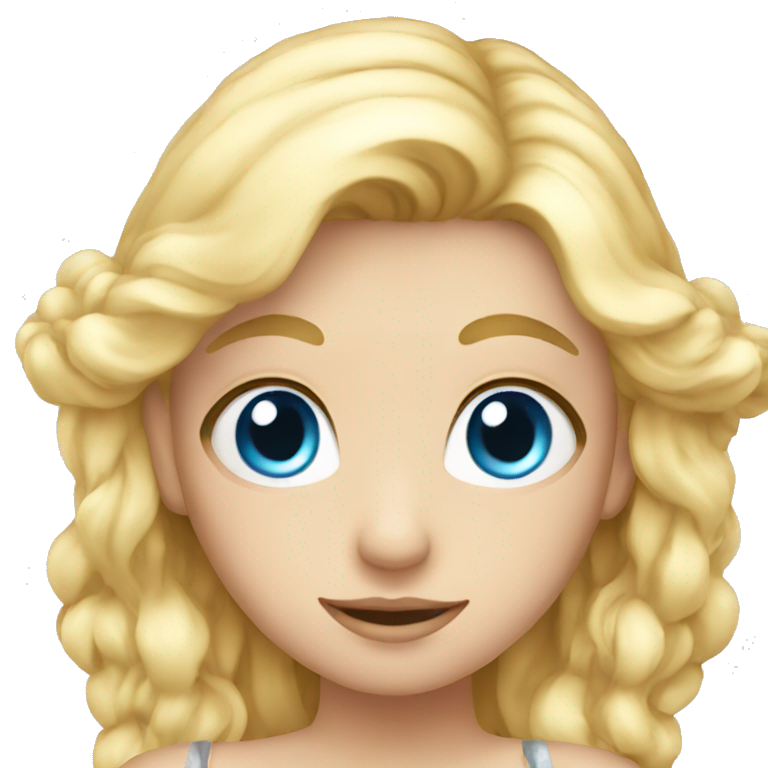 Fairy with Blue eyes and blond hair emoji