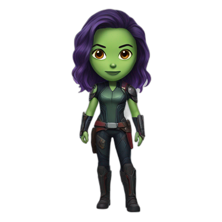Gamora from Guardians of the Galaxy emoji