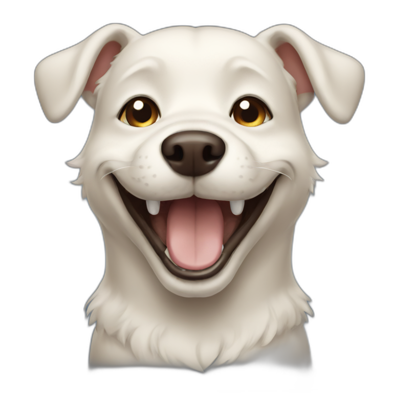smiling dog emoji
