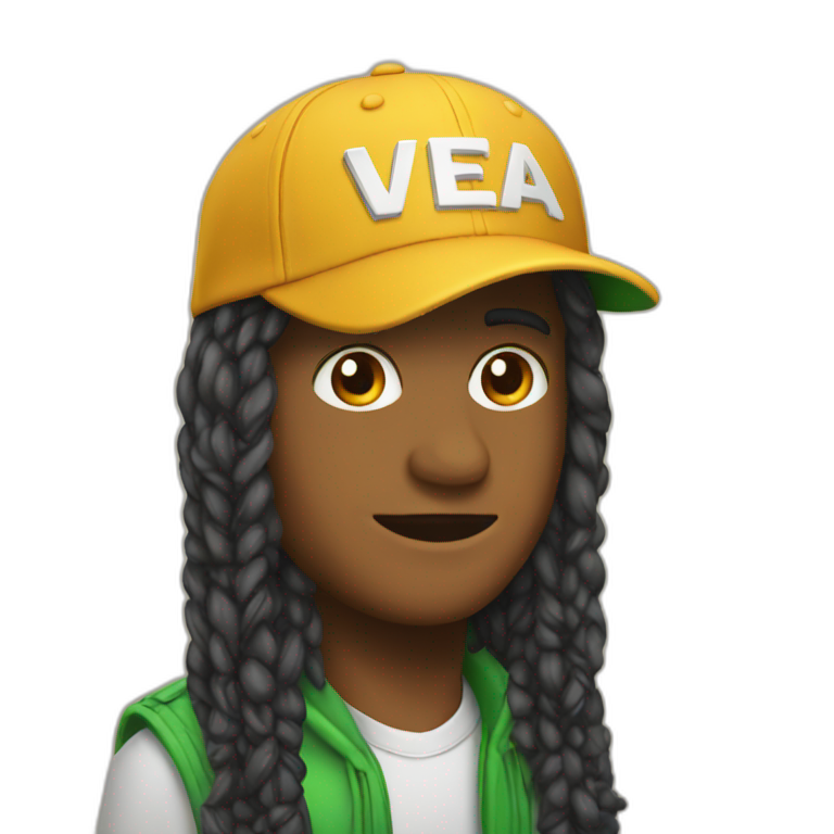 cap with the vega word emoji