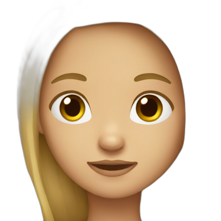 Long hair girl emoji