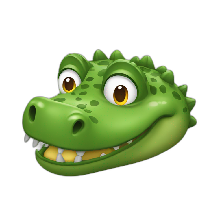 happy animal croc emoji