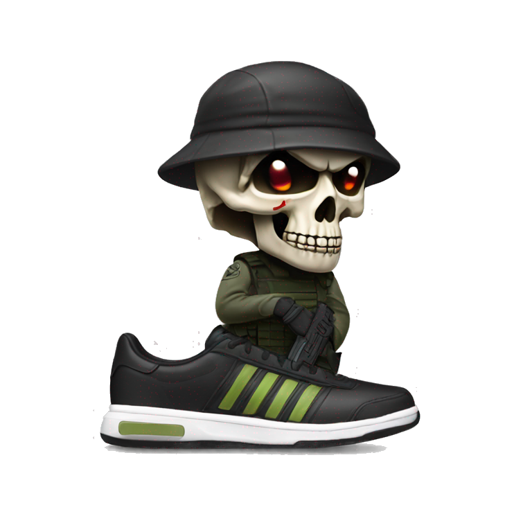 adidas skull soldier emoji AI Emoji Generator