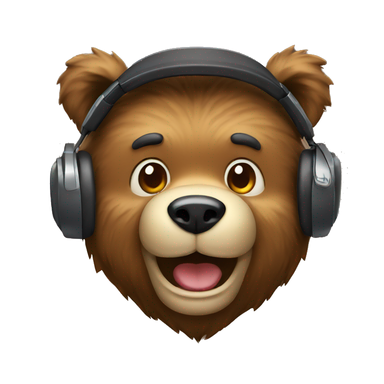 bear gamer happy emoji