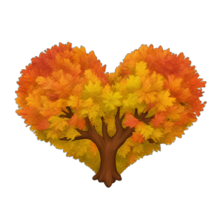 Heart of the autumn colors  emoji