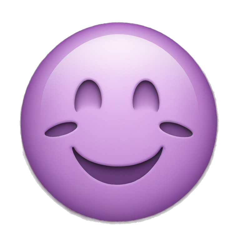 mauve smiley face emoji