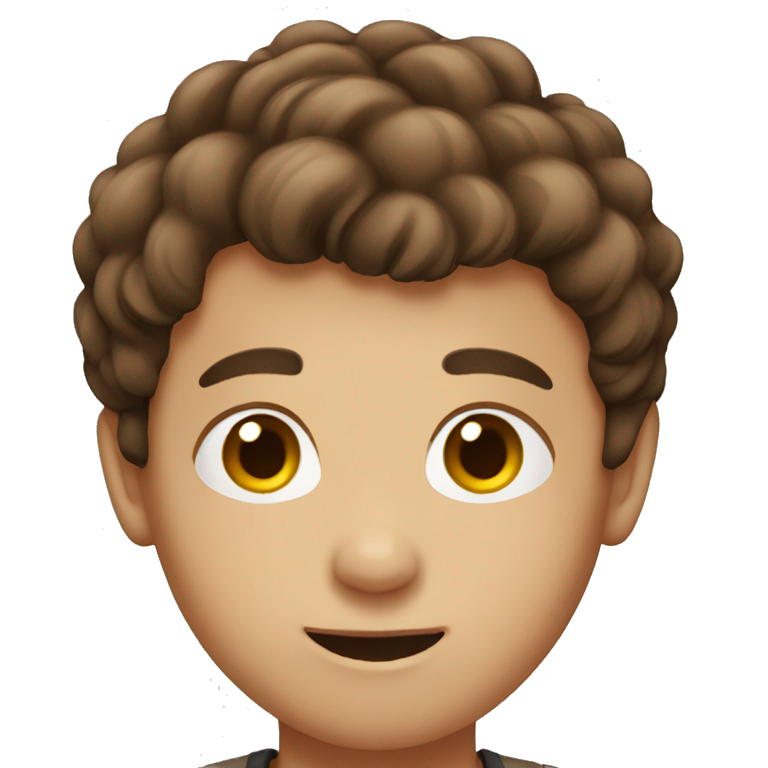 brown hair boy emoji