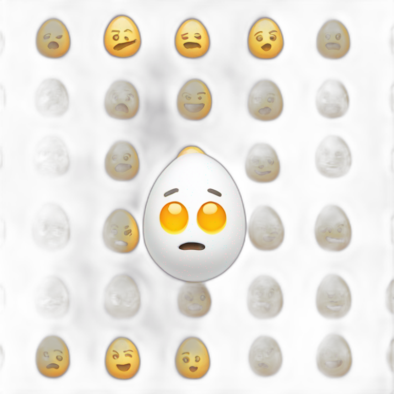 egg with face emoji