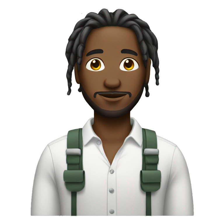 Black man with dreads weeding emoji