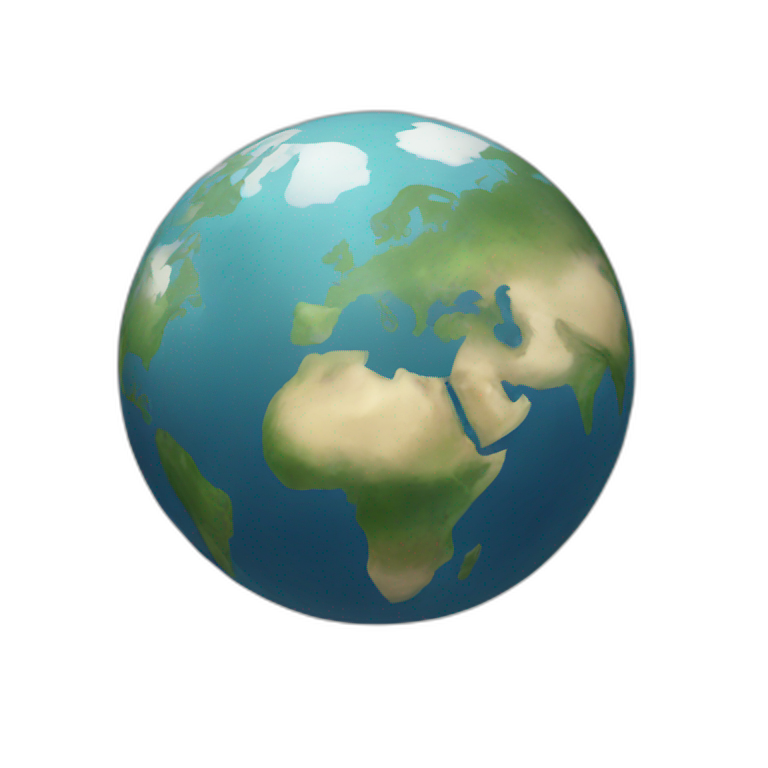 The Earth being flat  emoji
