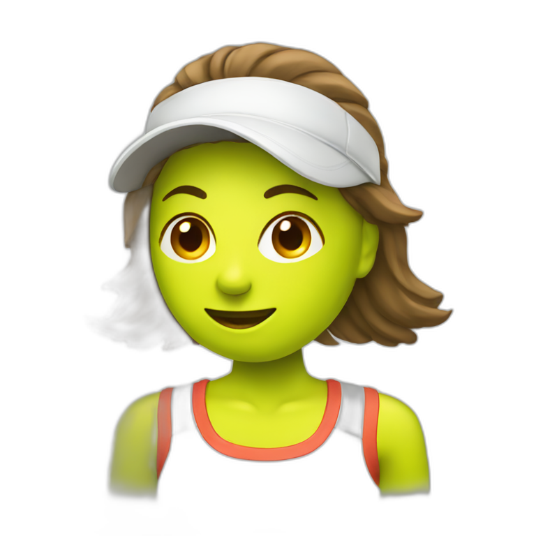 woman tennis ball emoji
