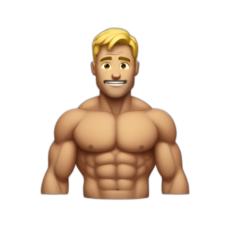 Muscular man emoji