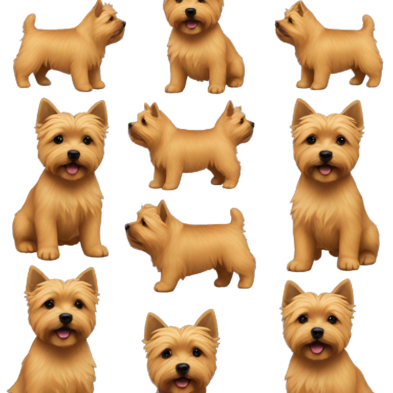 norwich terrier puppies emoji