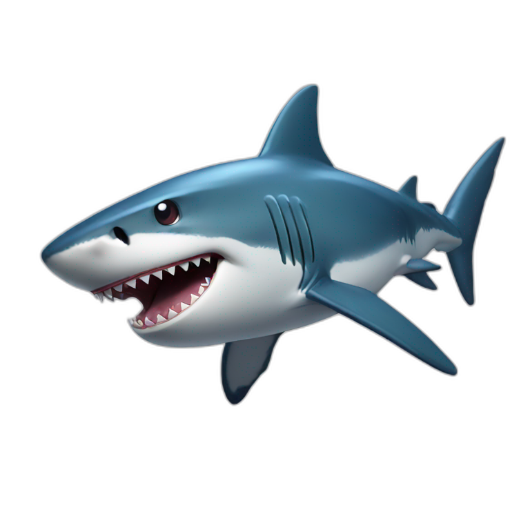 shark wow face emoji