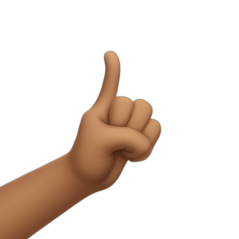Thumbs in the air emoji