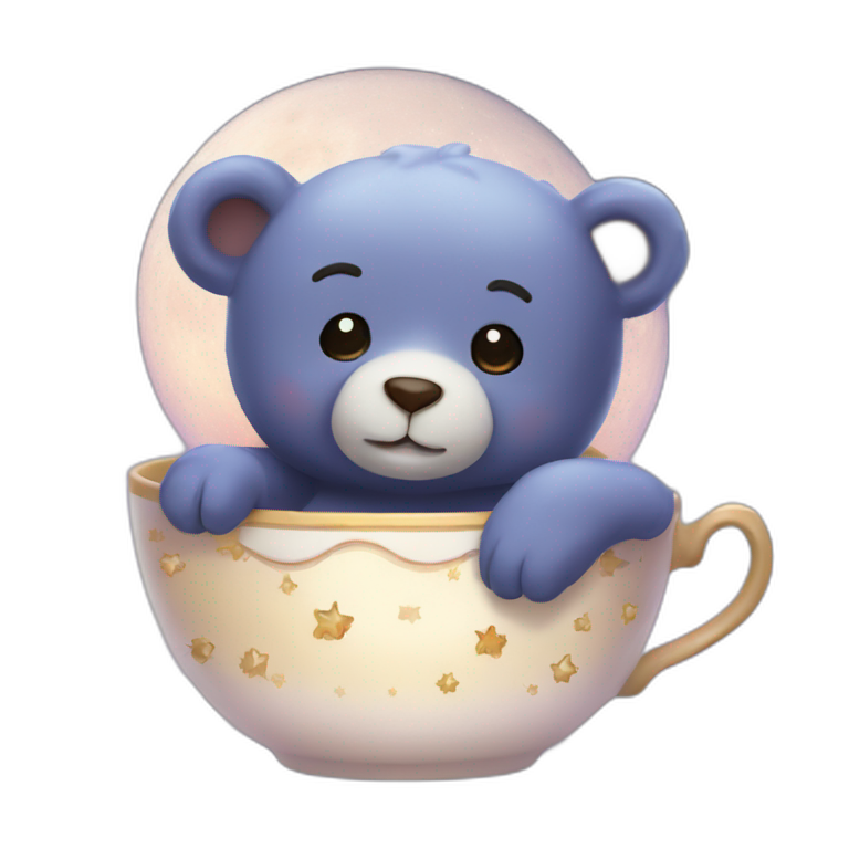 celestial sleepytime tea bear emoji