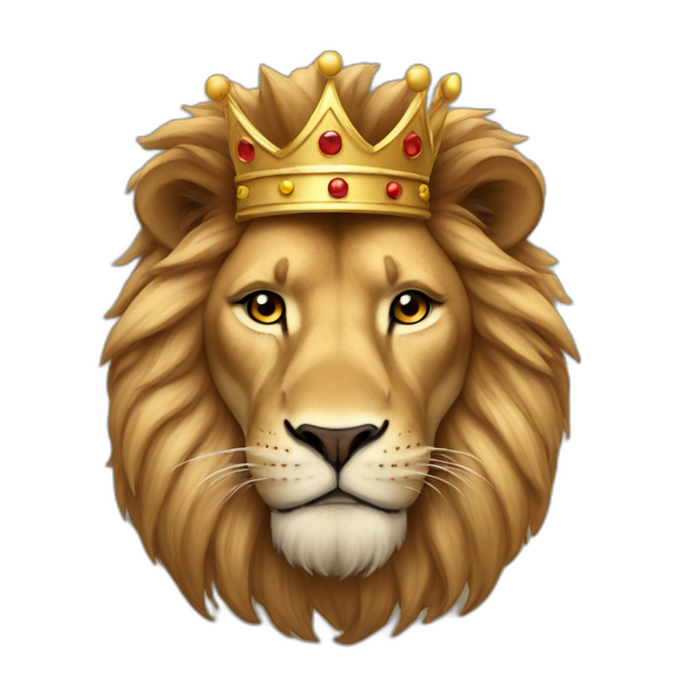 Lion is crown emoji