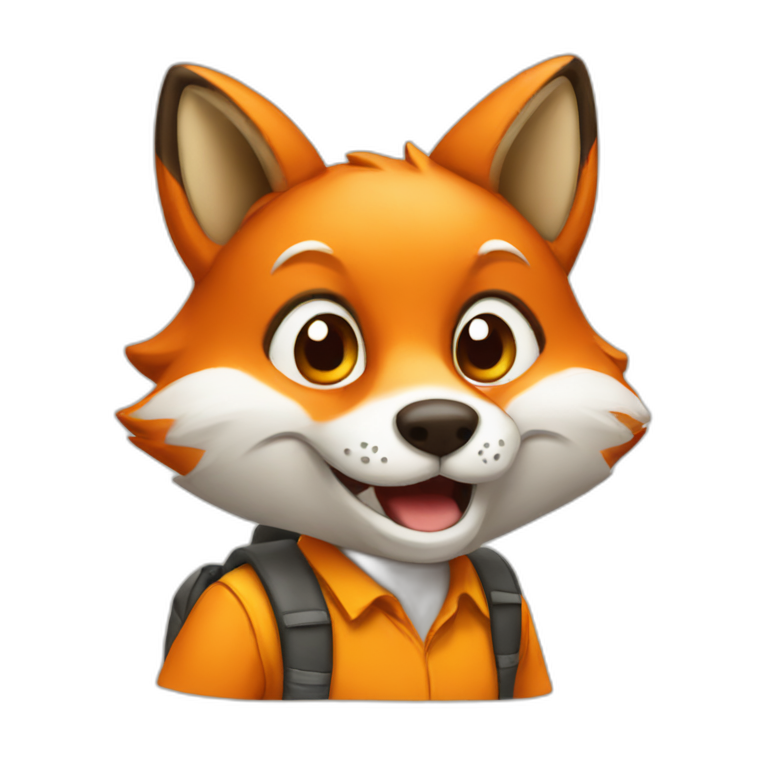 fox in school emoji