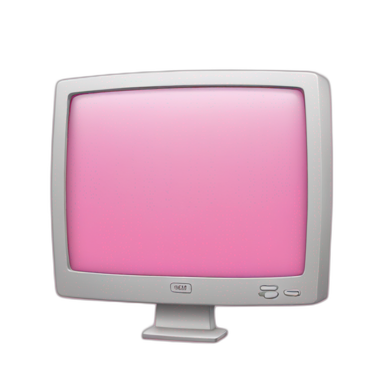 pink screen emoji