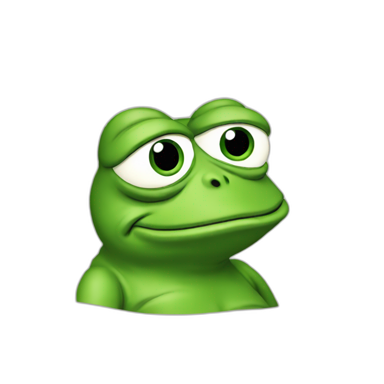 thinking Pepe frog emoji