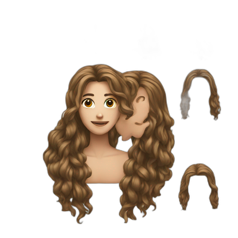 Long hair emoji