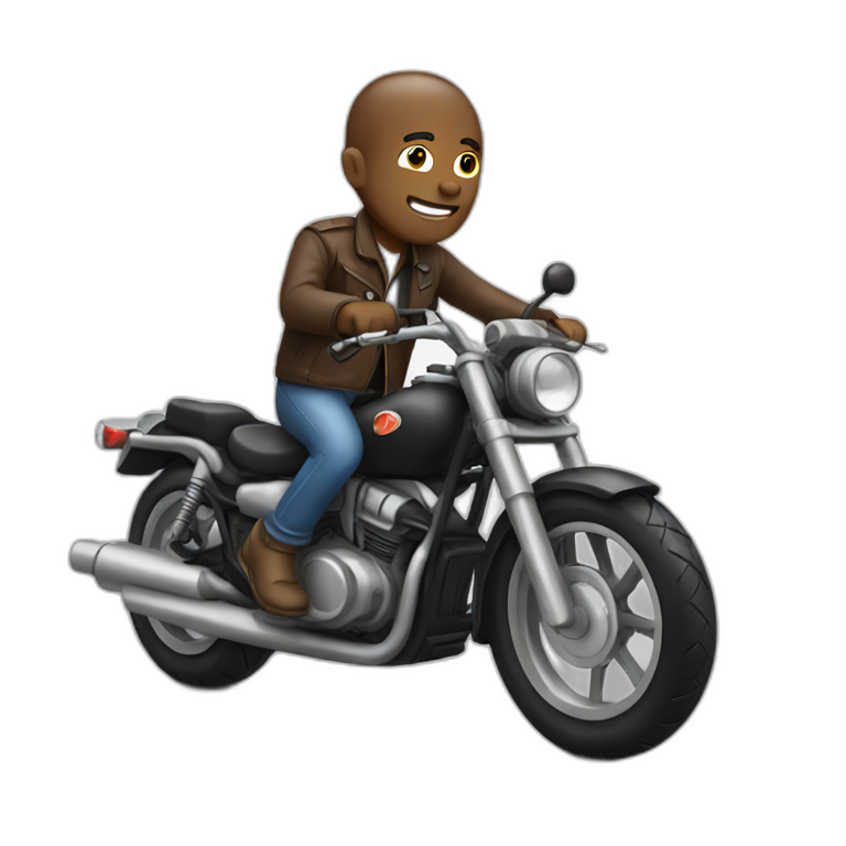 Man on motorbike emoji