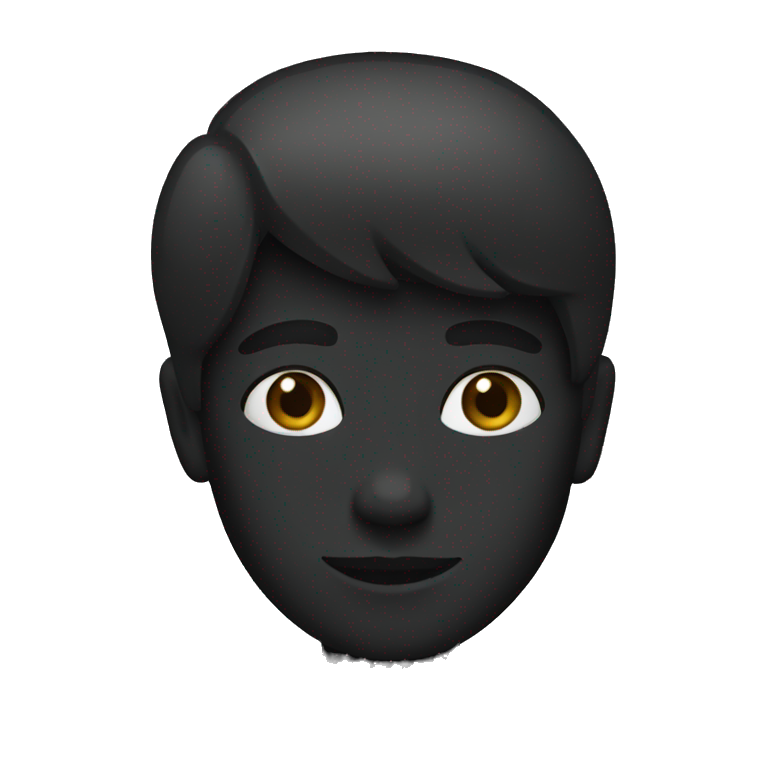 Black colour  emoji